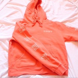 small obey worldwide coral hoodie 🌊🌸